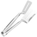 304 Stainless Steel Spatula and Tongs Combination Set for Frying Fish, Steaks, and Barbecuing (PACK OF 2)