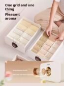 Underwear Storage Box Home Wardrobe Socks Underwear Drawer-Style Divided Organizer Box Three-in-One Wonder Tool (PACK OF 3)