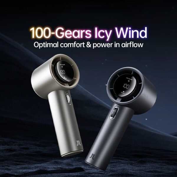 Handheld Fan Pro 1/Pro 1S Portable 100 Level Speed Adjustable Metal Body Digital Display