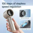 Handheld Fan Pro 1/Pro 1S Portable 100 Level Speed Adjustable Metal Body Digital Display
