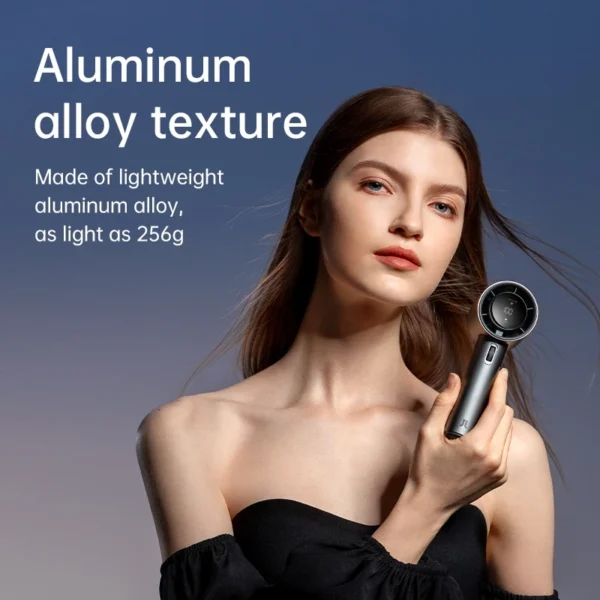 Handheld Fan Pro 1/Pro 1S Portable 100 Level Speed Adjustable Metal Body Digital Display - Image 7