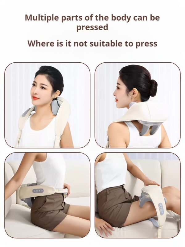 Cervical massage device for the waist and back, genuine shoulder and neck trapezius muscle massager, cervical spine neck kneading device - Image 4