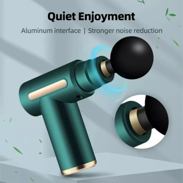Mini Massage Gun 6 Speeds With 4 Massage Heads mesin urut kaki Foot Neck Massager Muscle Relaxation - Image 8