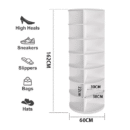 Best-selling rotating multi-layer floor-standing simple bag display rack 360-degree creative storage rack saves space