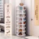Best-selling rotating multi-layer floor-standing simple bag display rack 360-degree creative storage rack saves space