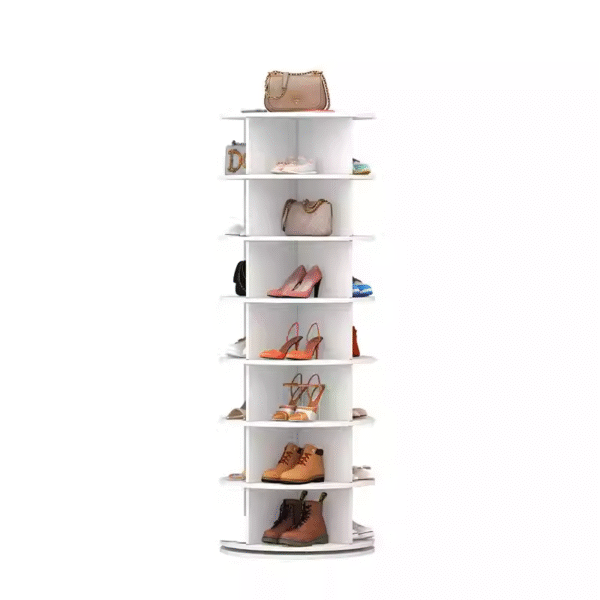 Best-selling rotating multi-layer floor-standing simple bag display rack 360-degree creative storage rack saves space - Image 5