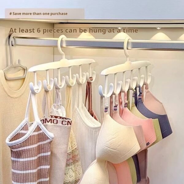 12 Hooks 360 Degree Rotatable Hanger Multi-hook Sling Hanger Multifunctional Underwear Undershirt Suspenders Storage Household - Image 3