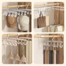 12 Hooks 360 Degree Rotatable Hanger Multi-hook Sling Hanger Multifunctional Underwear Undershirt Suspenders Storage Household